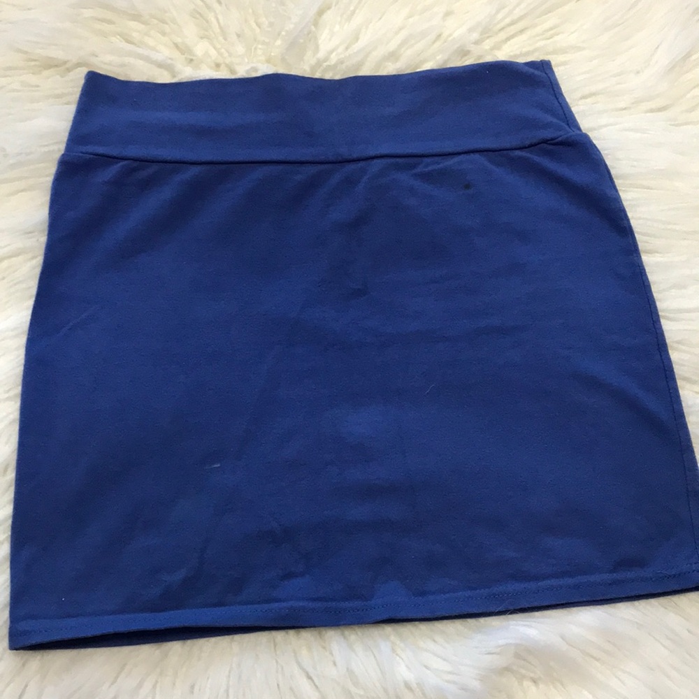 Mini skirt, blue, size small